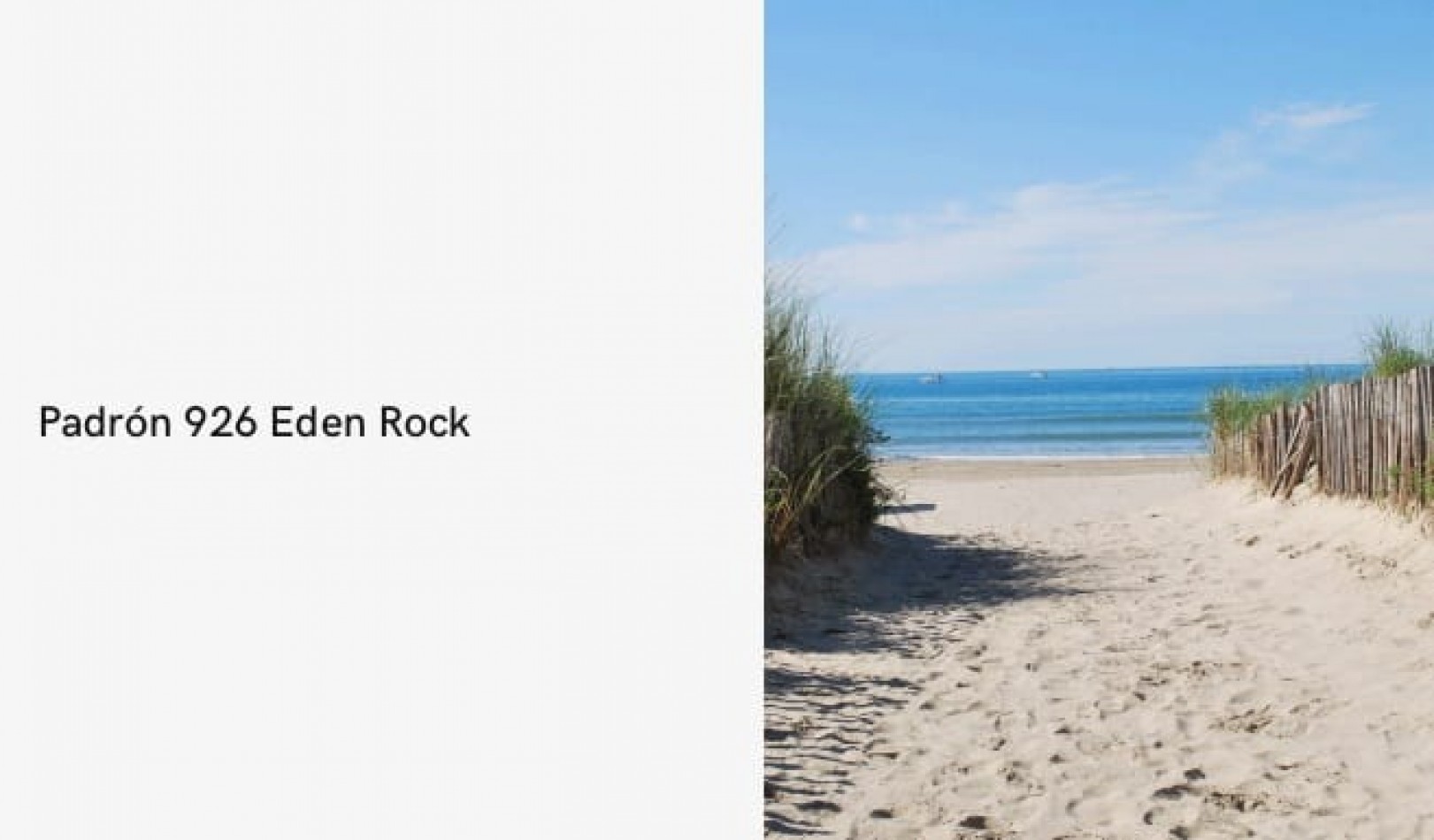 UNA HECTAREA PRIMERA LINEA EN EDEN ROCK