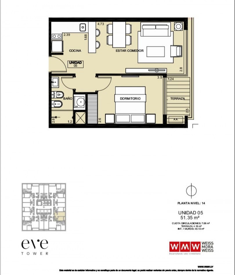 EVE Tower by WMW. Roosevelt casi Brava. Ultimos días de Pre-Venta